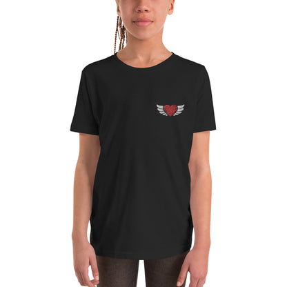 Youth Short Sleeve T-Shirt - Embroidery Front left