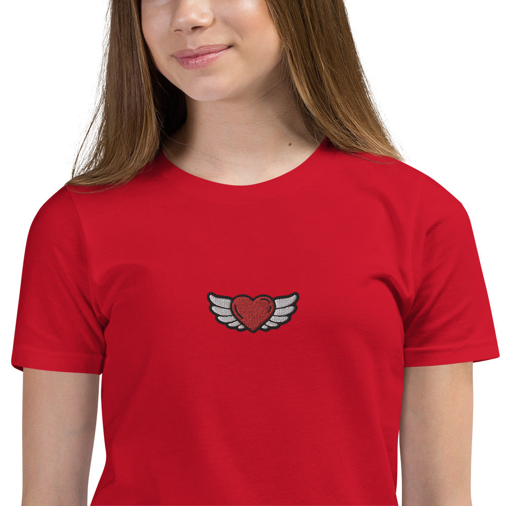 Youth Short Sleeve T-Shirt - Embroidery Front center