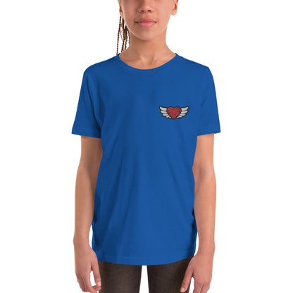 Youth Short Sleeve T-Shirt - Embroidery Front left