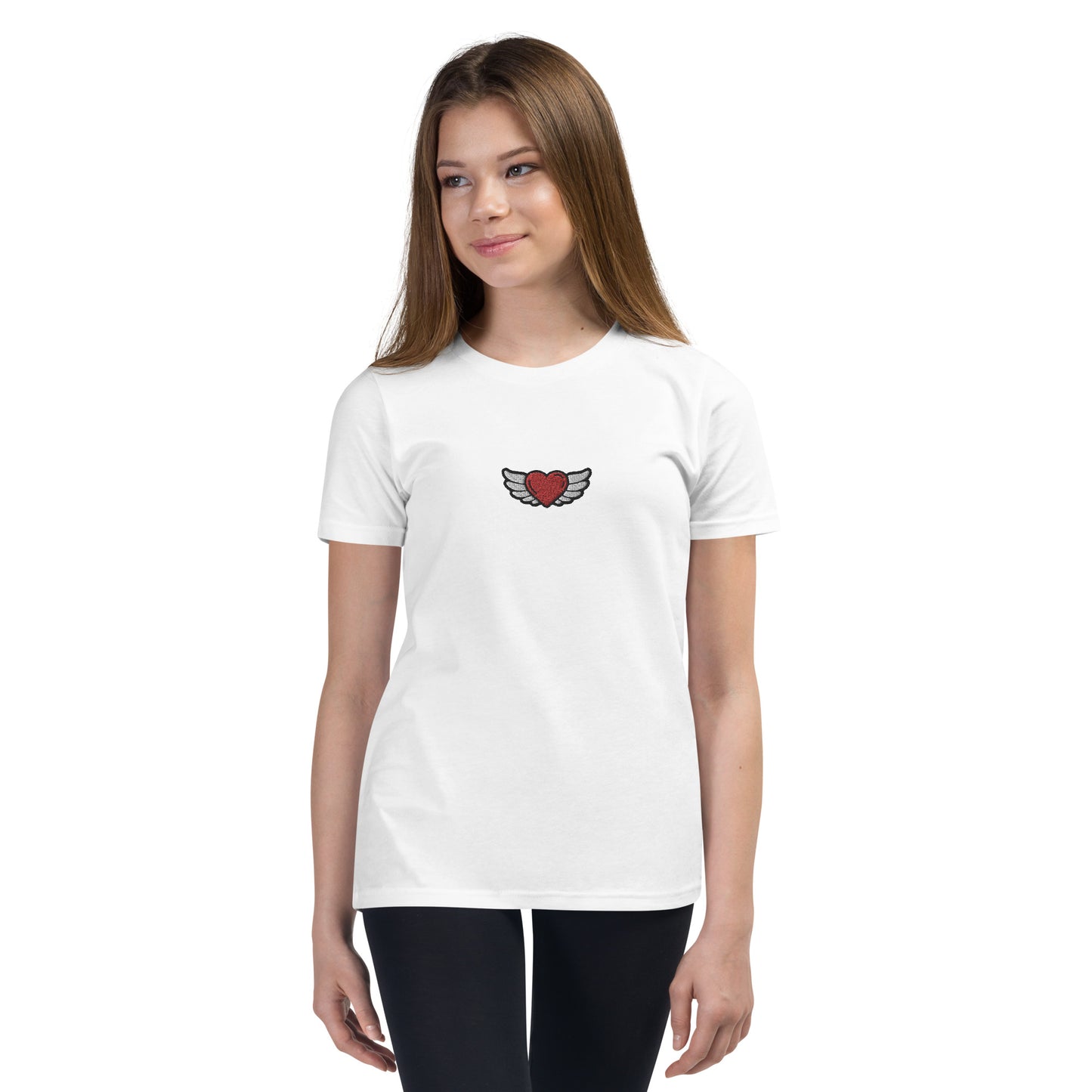 Youth Short Sleeve T-Shirt - Embroidery Front center