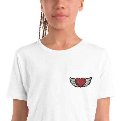 Youth Short Sleeve T-Shirt - Embroidery Front left