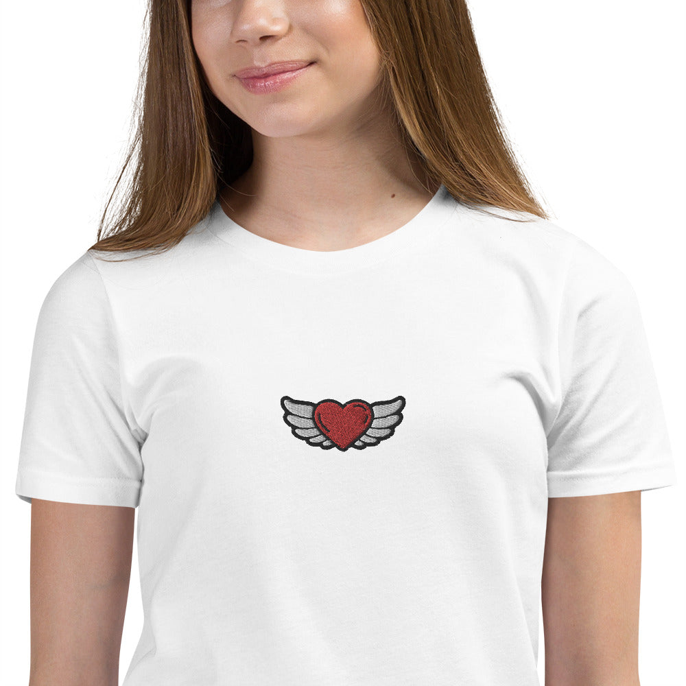 Youth Short Sleeve T-Shirt - Embroidery Front center