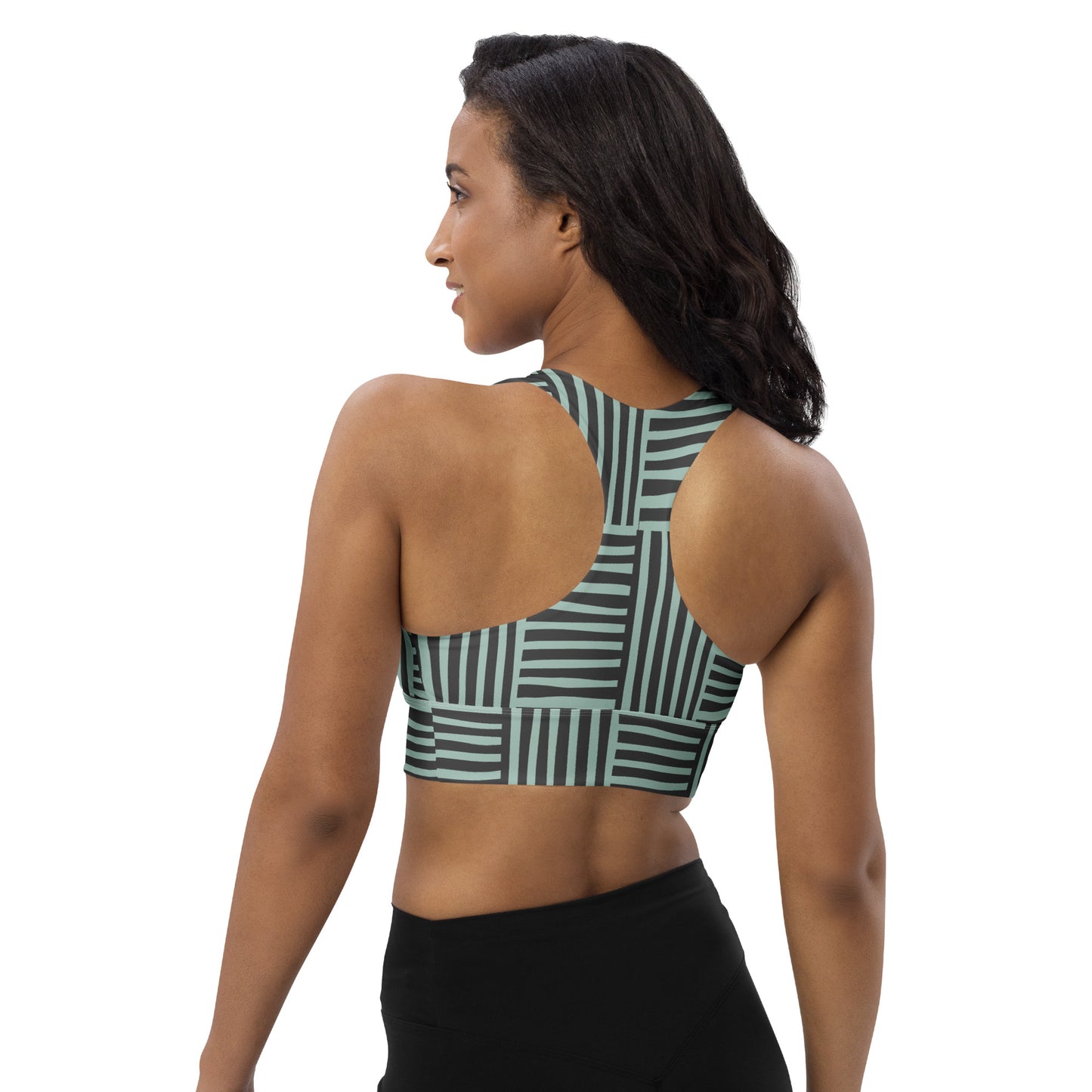 All-Over Print Longline Sports Bra