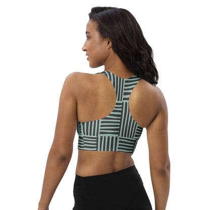 All-Over Print Longline Sports Bra