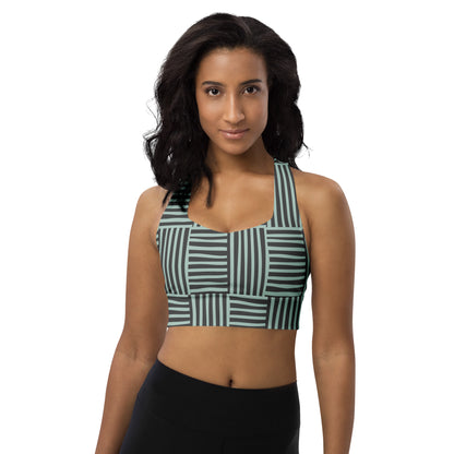 All-Over Print Longline Sports Bra