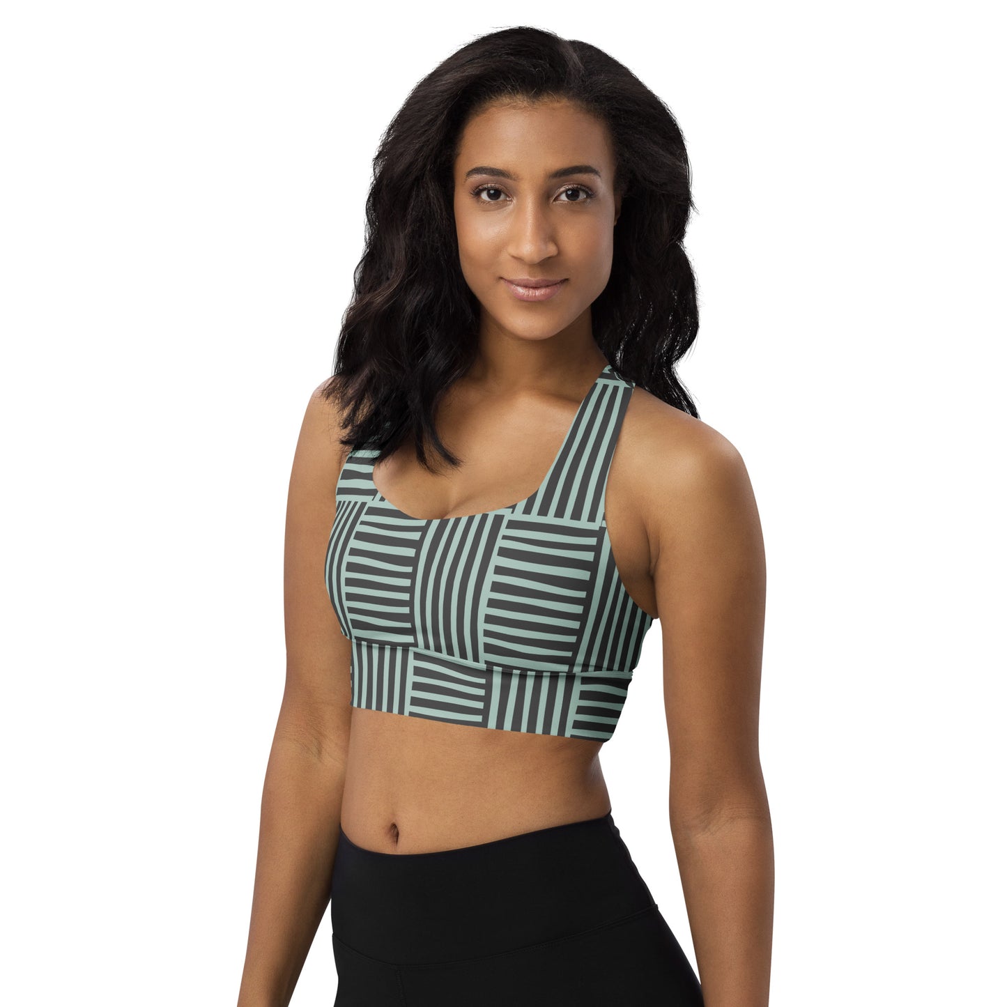 All-Over Print Longline Sports Bra