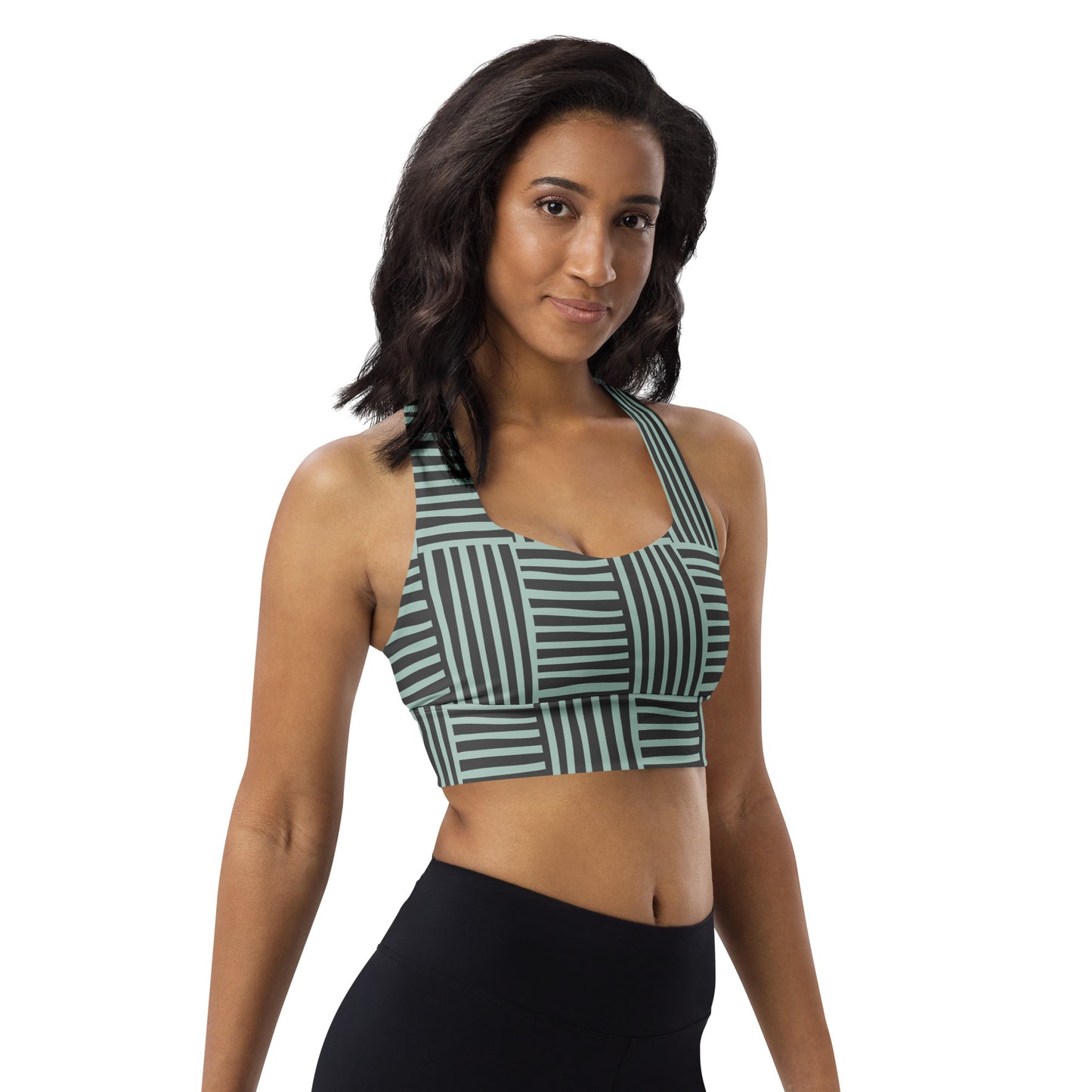 All-Over Print Longline Sports Bra