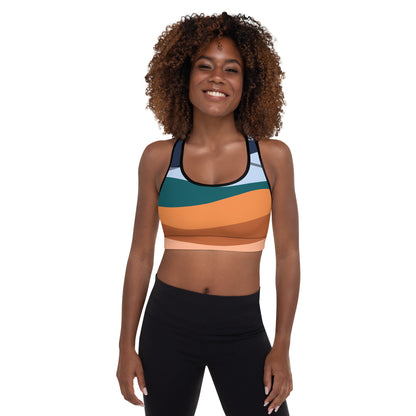 All-Over Print Padded Sports Bra