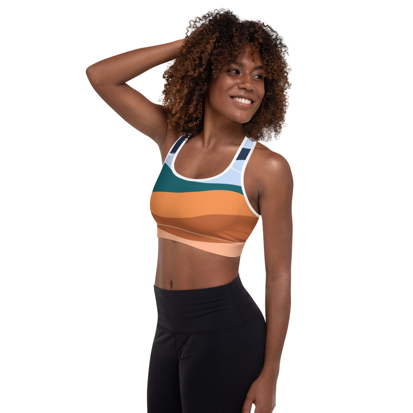 All-Over Print Padded Sports Bra