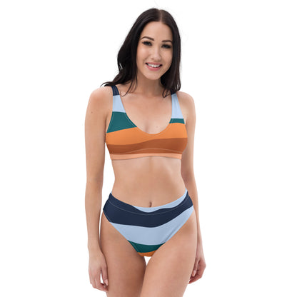 Recycled high-waisted bikini