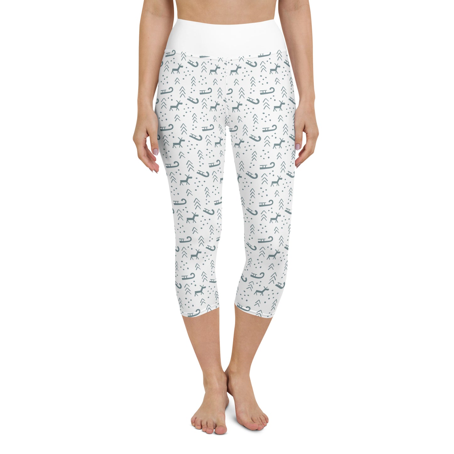 All-Over Print Yoga Capri Leggings