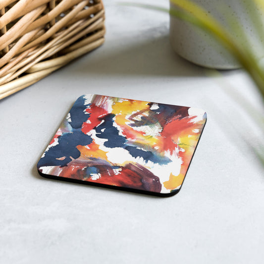 Cork-back coaster