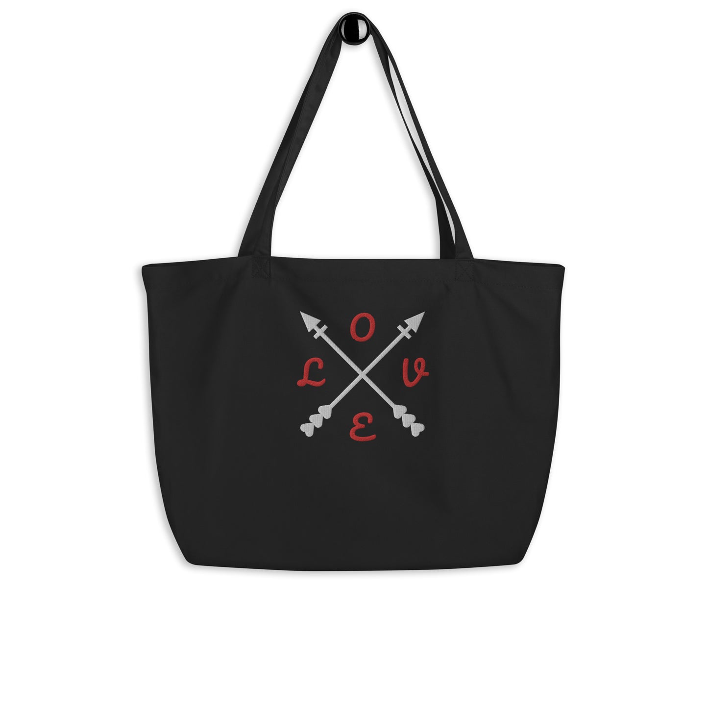 Large organic tote bag (Embroidery)