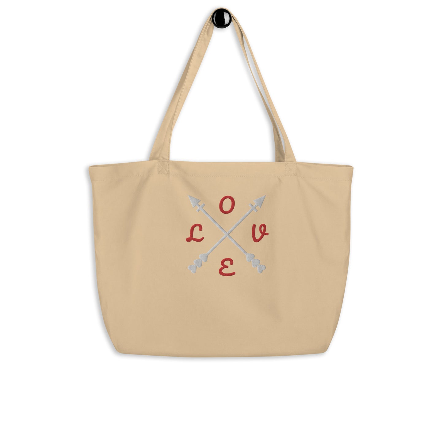 Large organic tote bag (Embroidery)