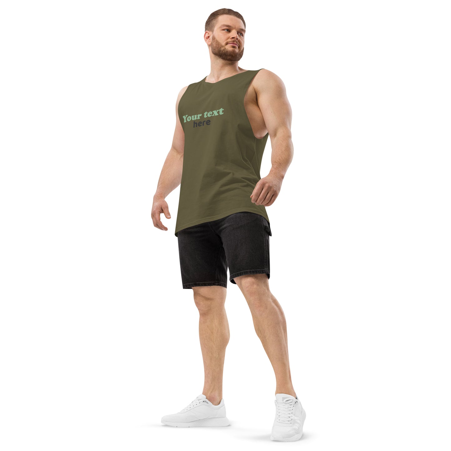 Men’s drop arm tank top