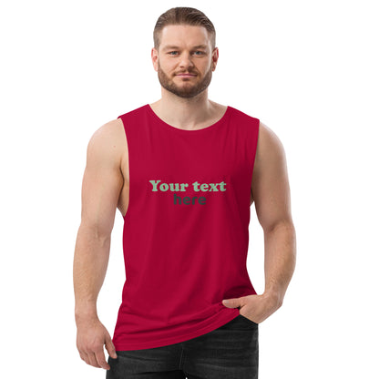 Men’s drop arm tank top