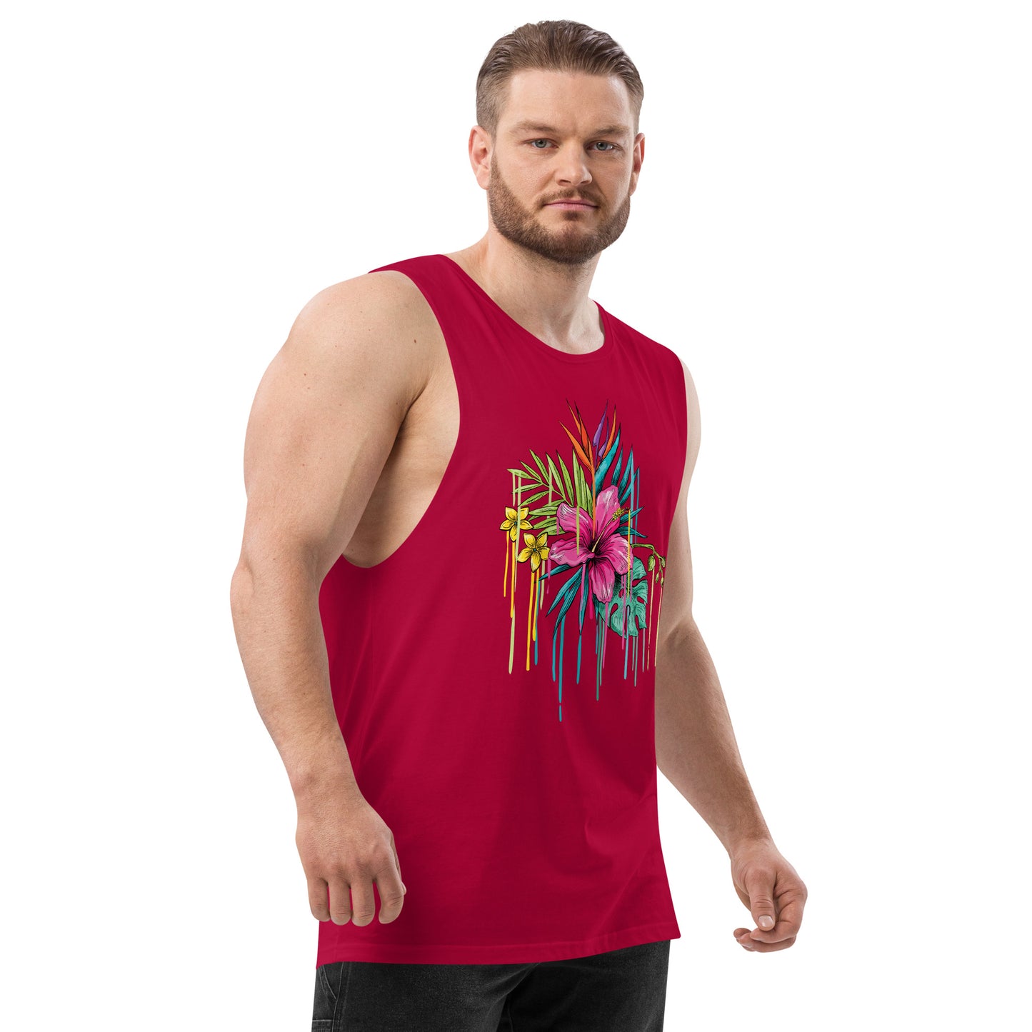 Men’s drop arm tank top