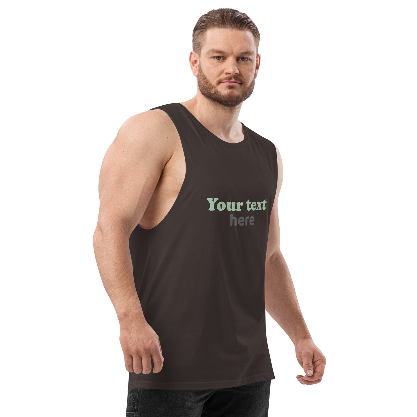 Men’s drop arm tank top