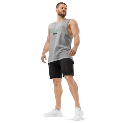 Men’s drop arm tank top