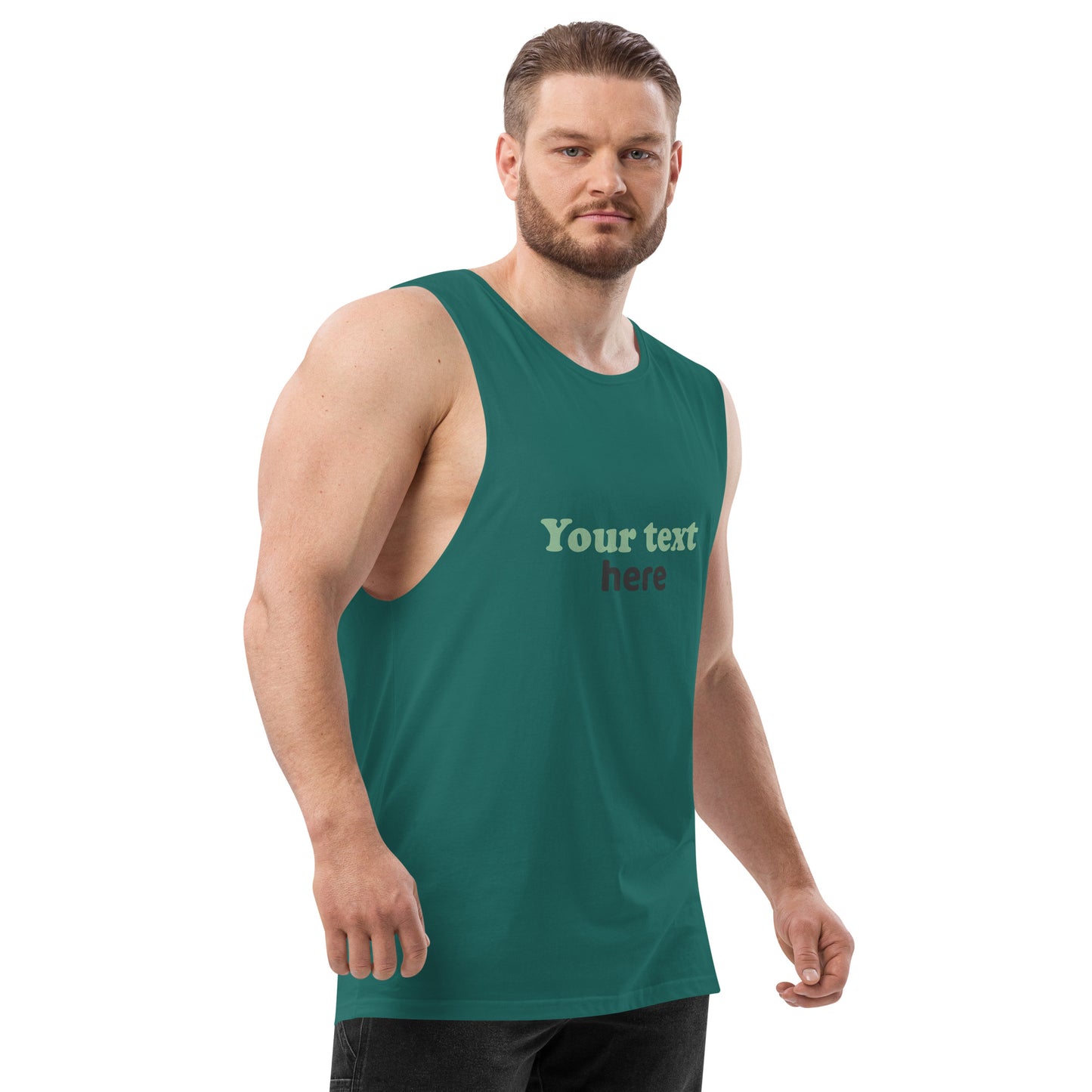 Men’s drop arm tank top