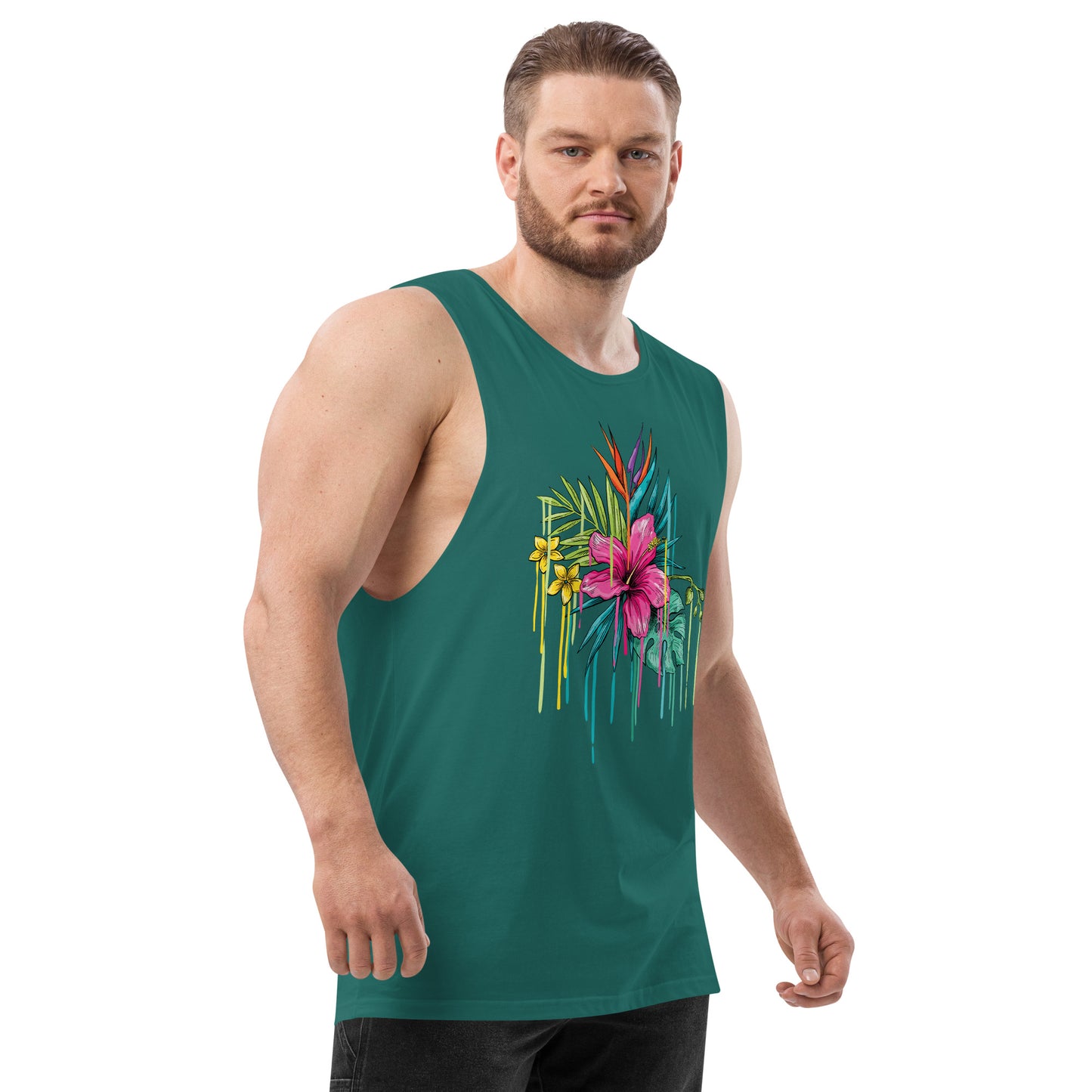 Men’s drop arm tank top