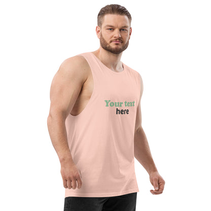 Men’s drop arm tank top