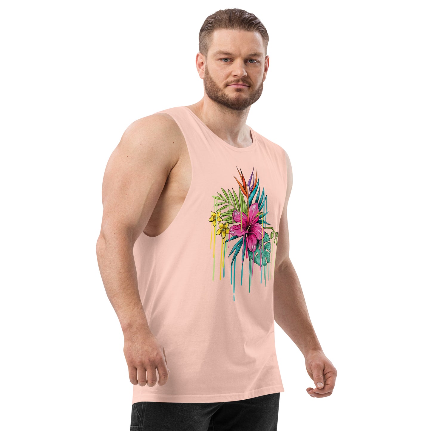 Men’s drop arm tank top