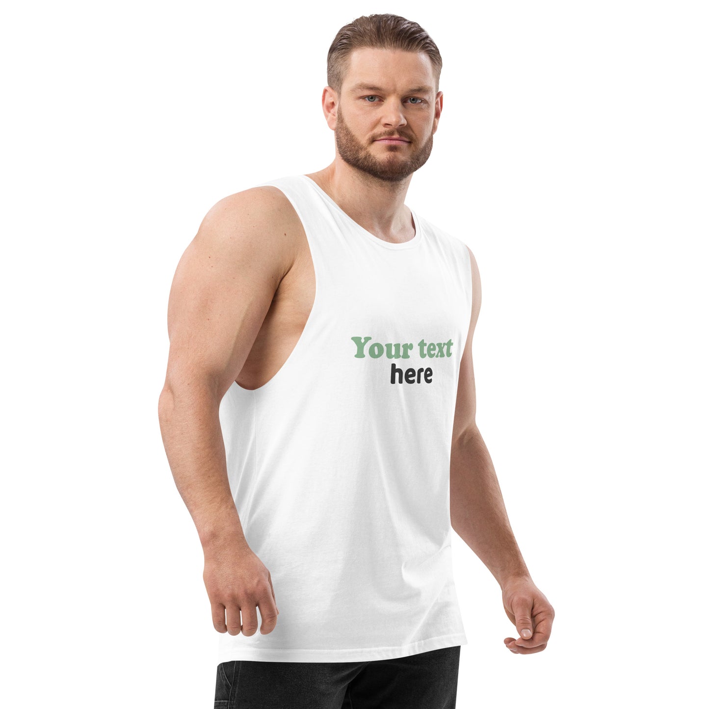 Men’s drop arm tank top