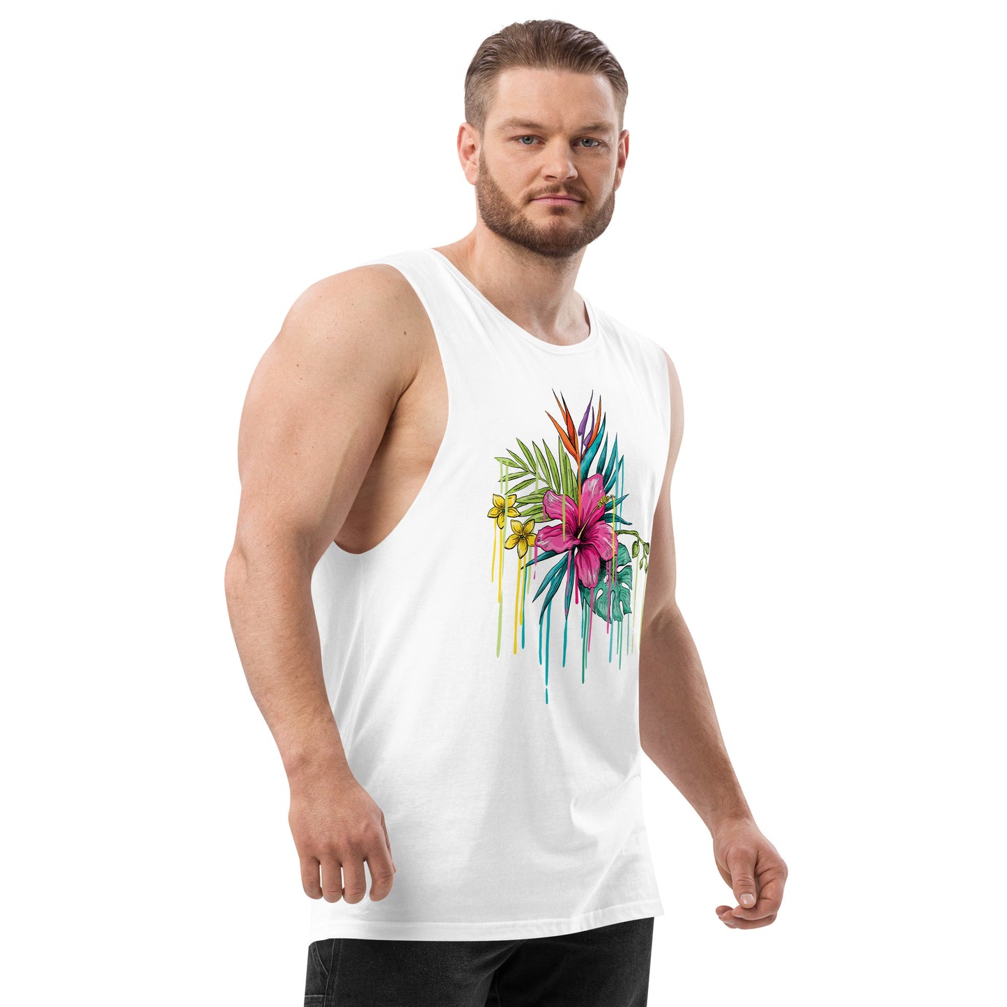 Men’s drop arm tank top