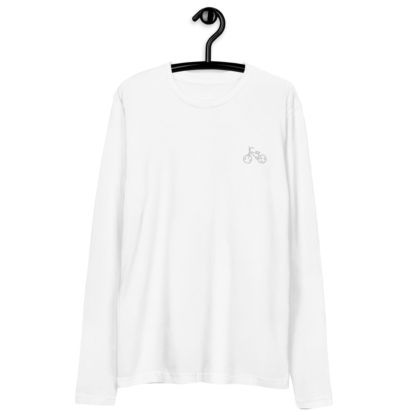 Men's Long Sleeve Fitted Crew (Embroidery)