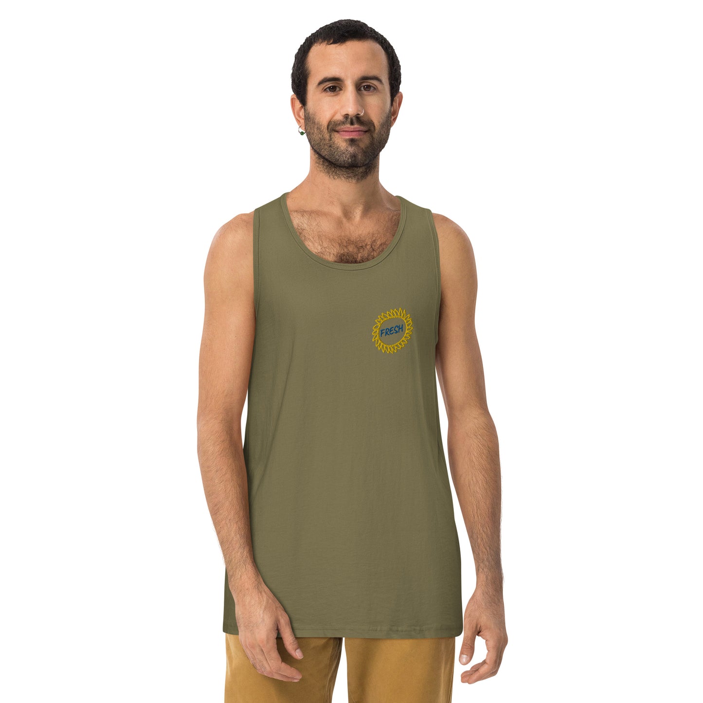 Men’s premium tank top (Embroidery)