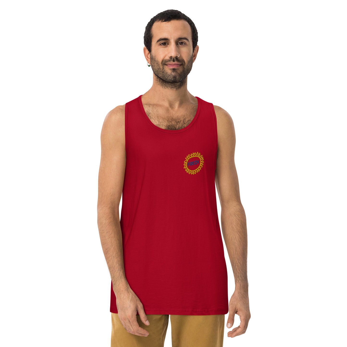 Men’s premium tank top (Embroidery)