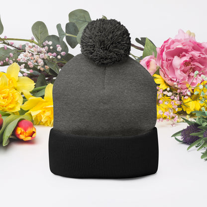 Pom-Pom Beanie (Embroidery)