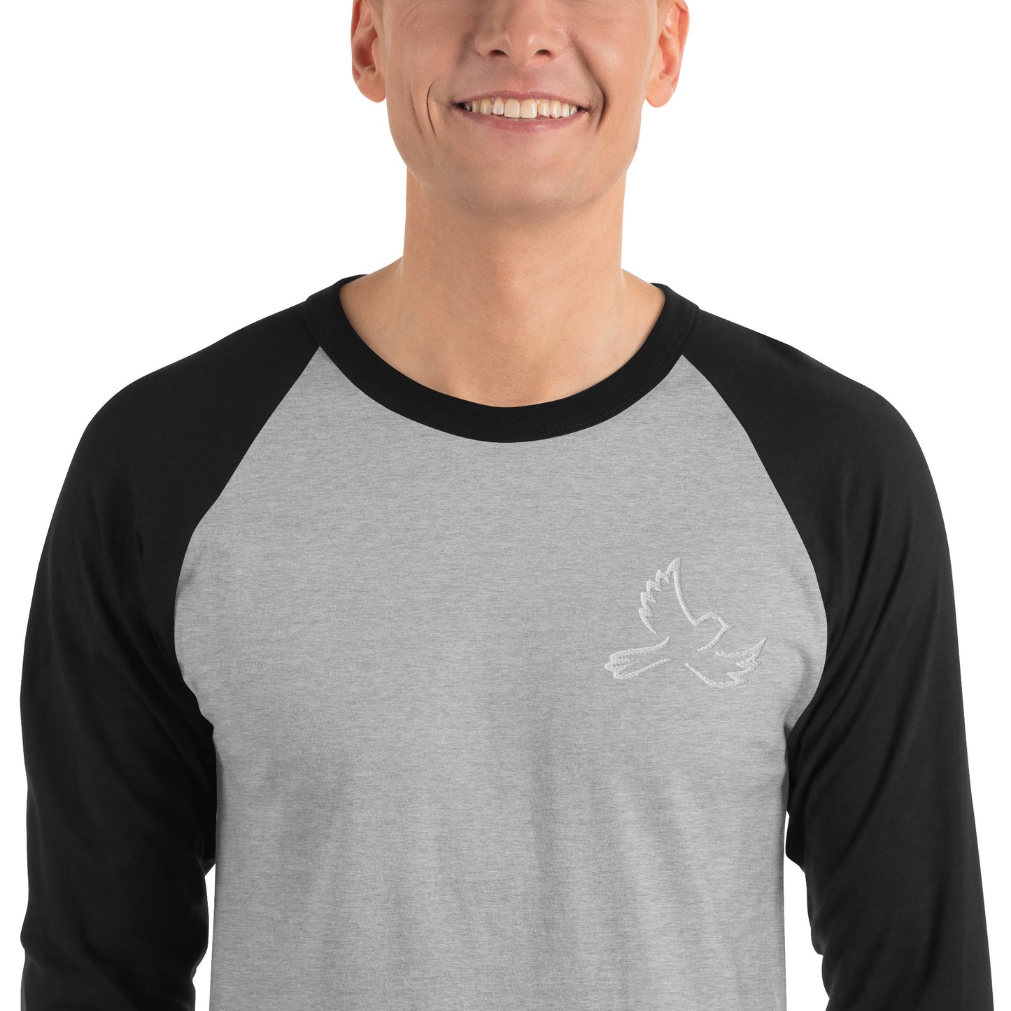 Unisex 3/4 sleeve raglan shirt (Embroidery)