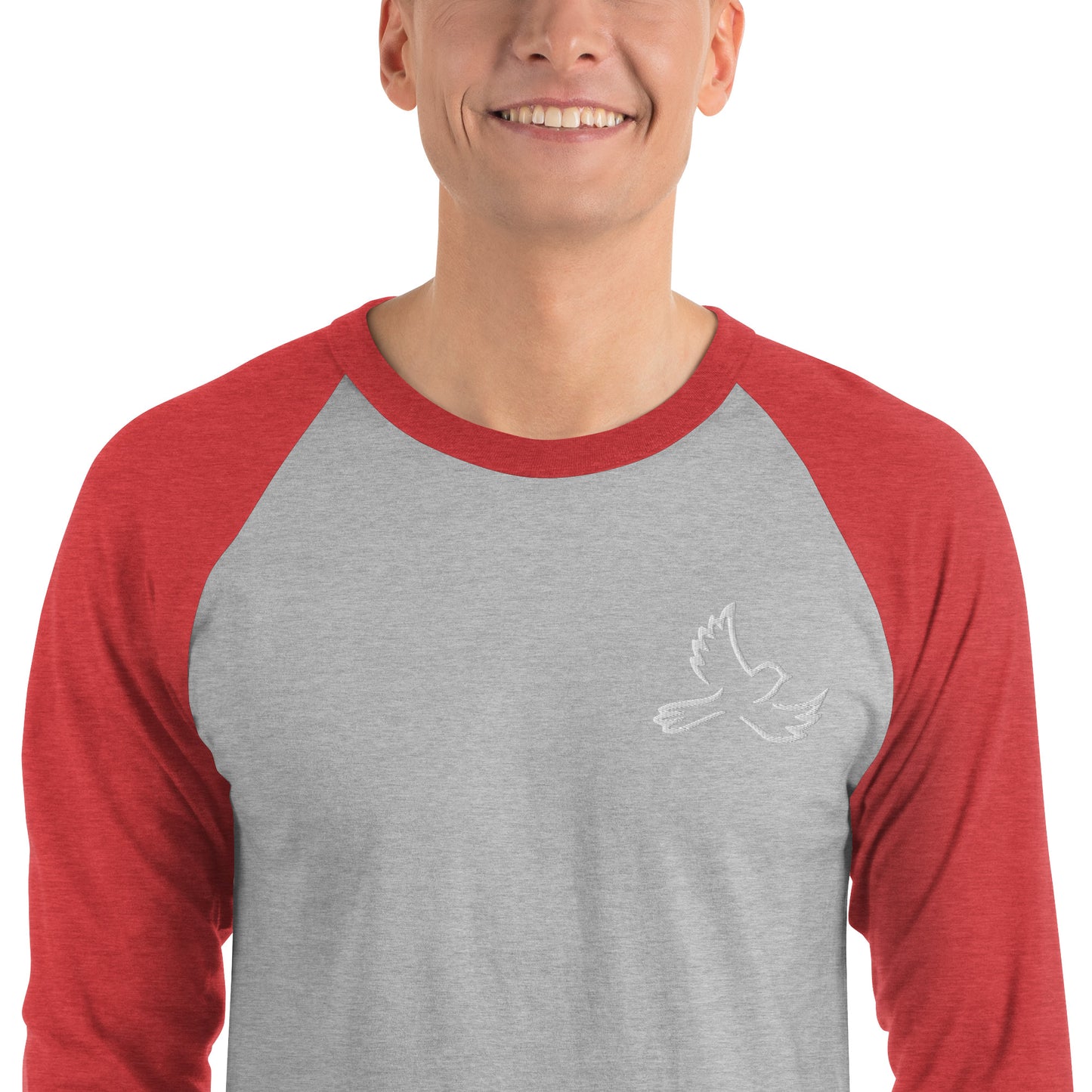 Unisex 3/4 sleeve raglan shirt (Embroidery)