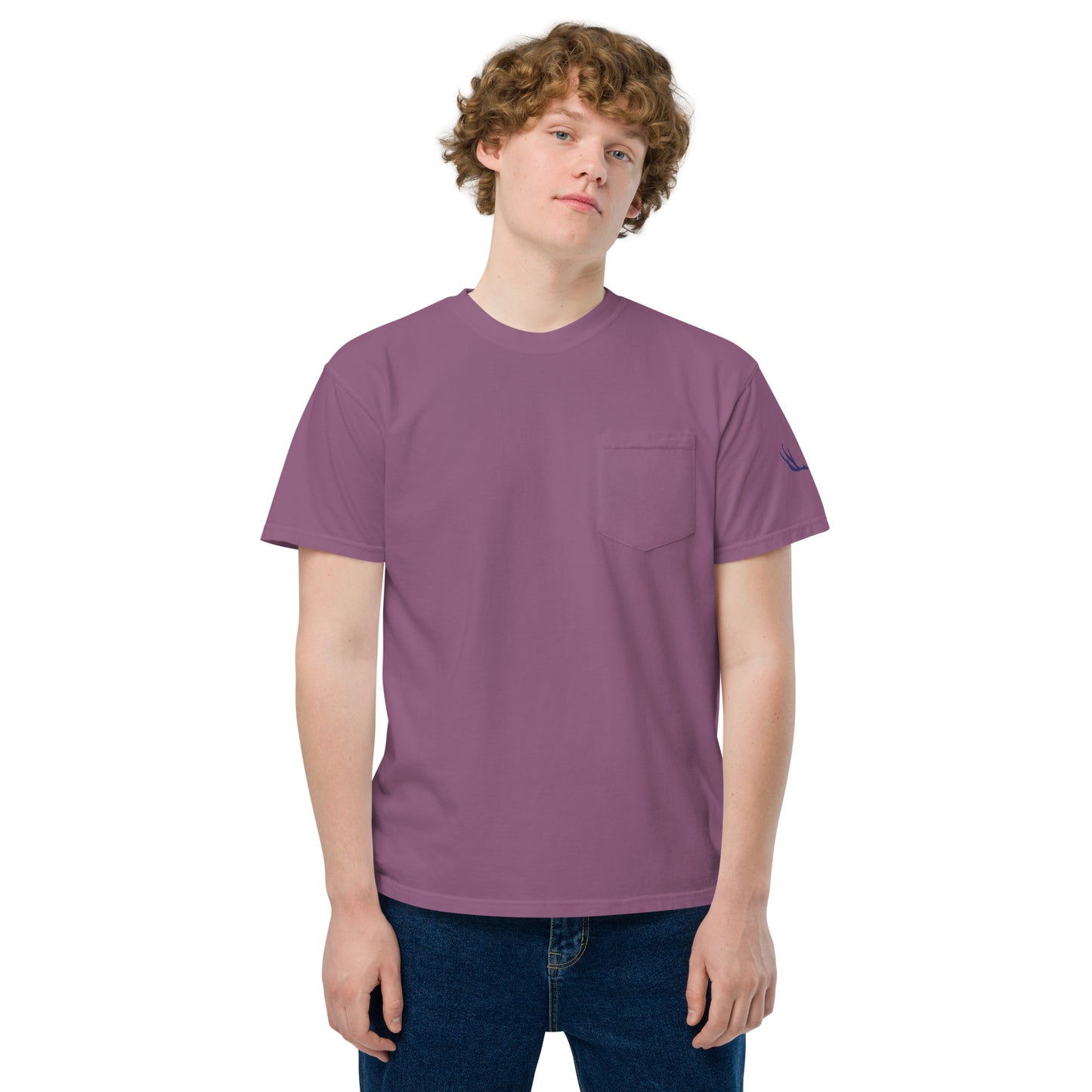 Unisex garment-dyed pocket t-shirt