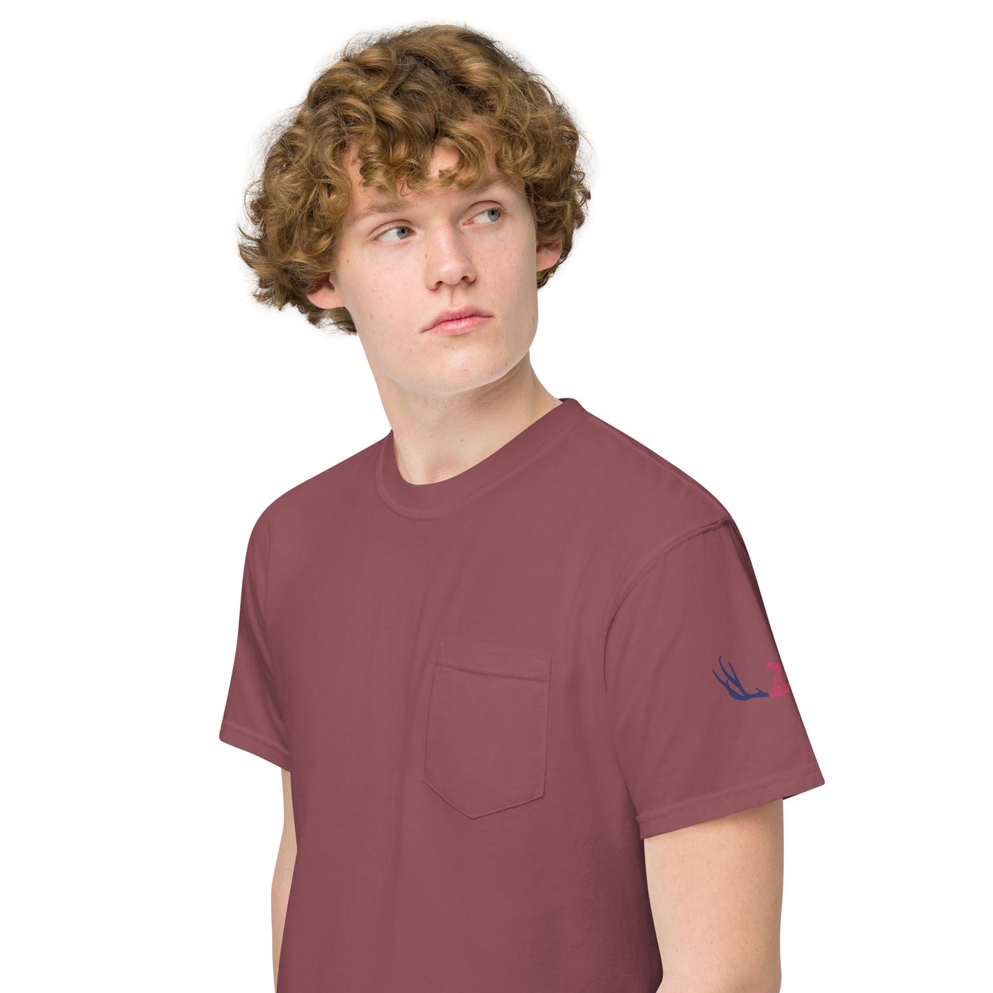 Unisex garment-dyed pocket t-shirt