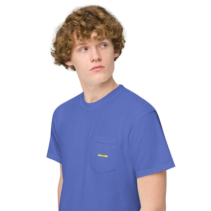 Unisex garment-dyed pocket t-shirt