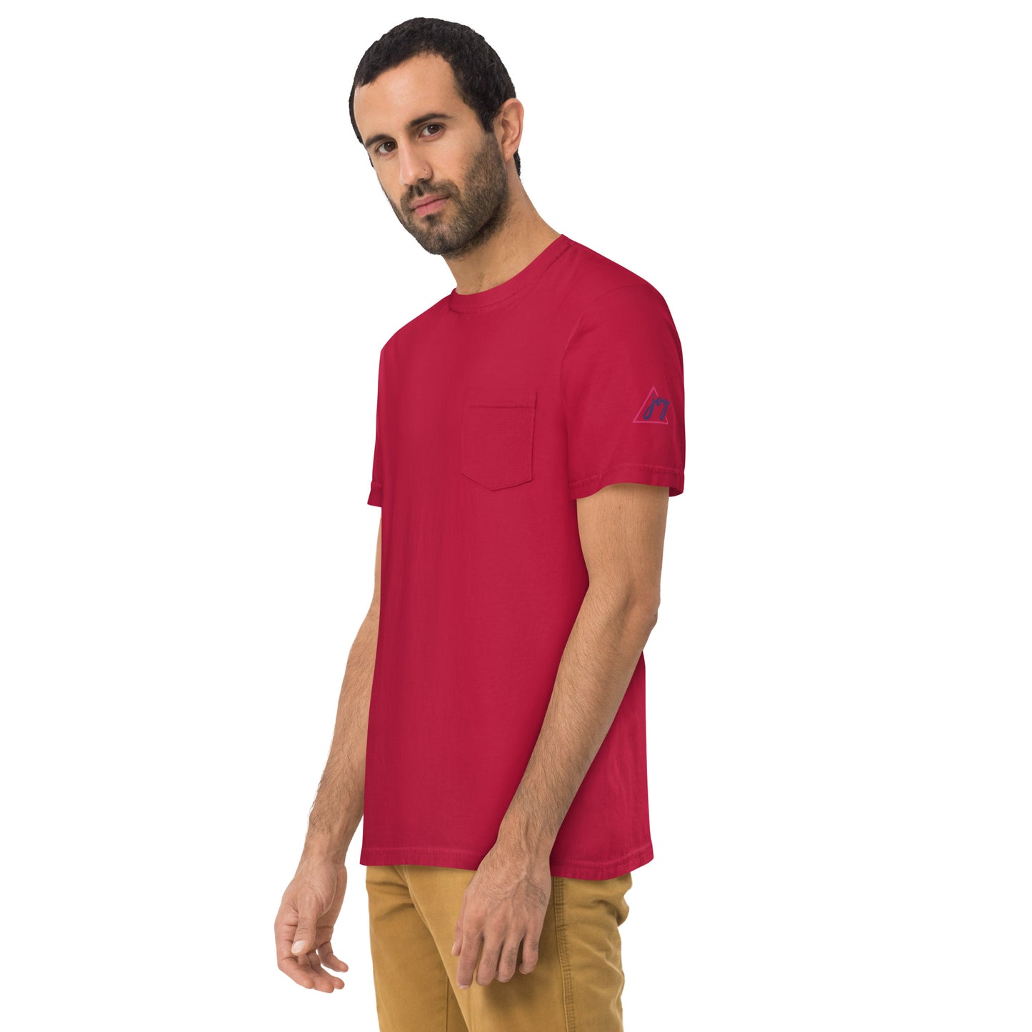 Unisex garment-dyed pocket t-shirt