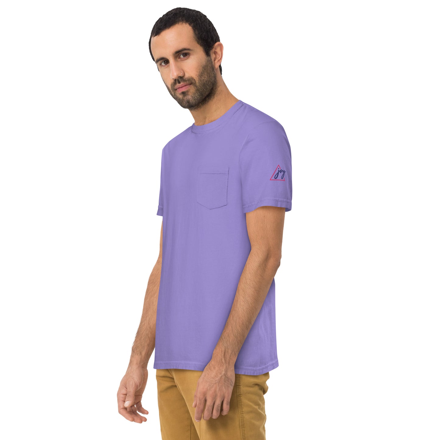 Unisex garment-dyed pocket t-shirt