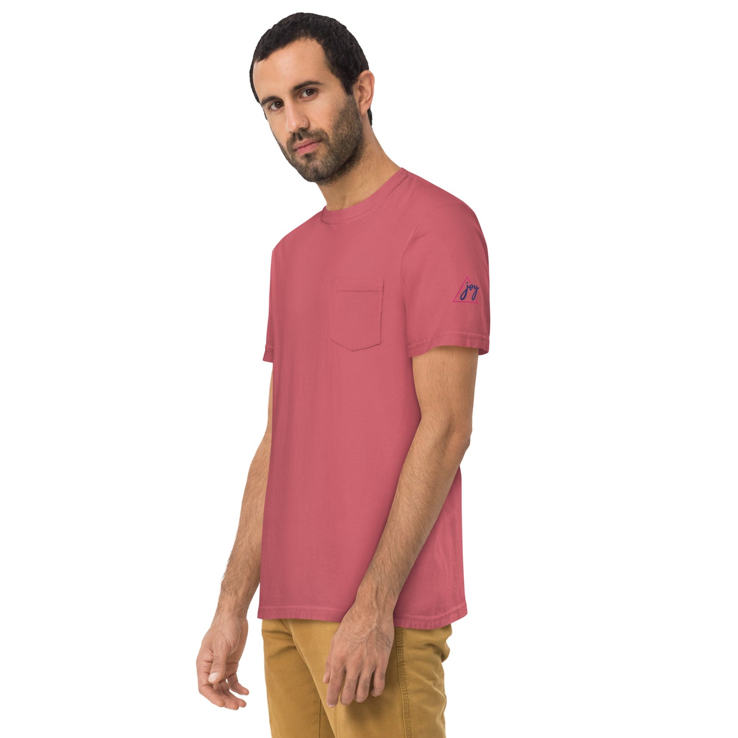 Unisex garment-dyed pocket t-shirt