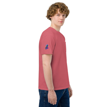 Unisex garment-dyed pocket t-shirt