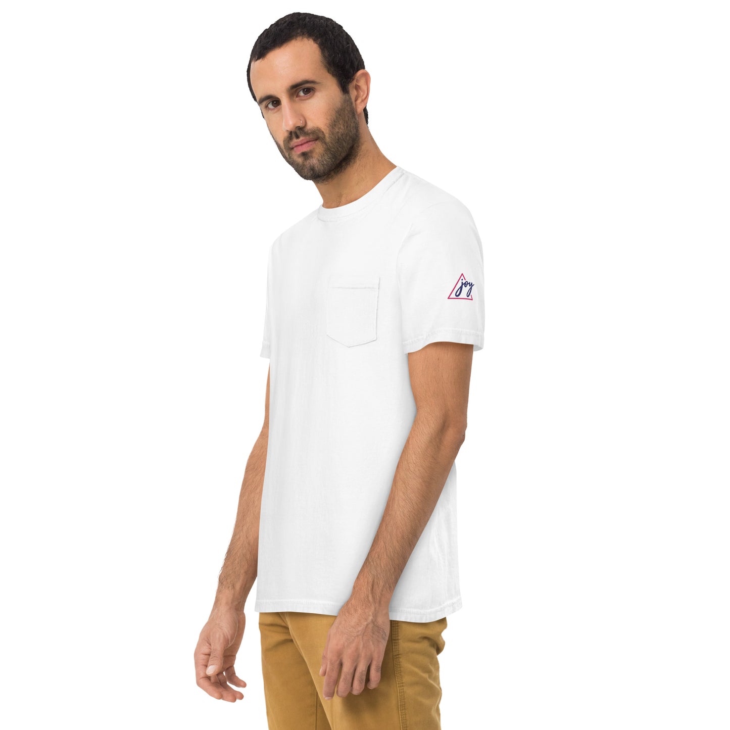 Unisex garment-dyed pocket t-shirt