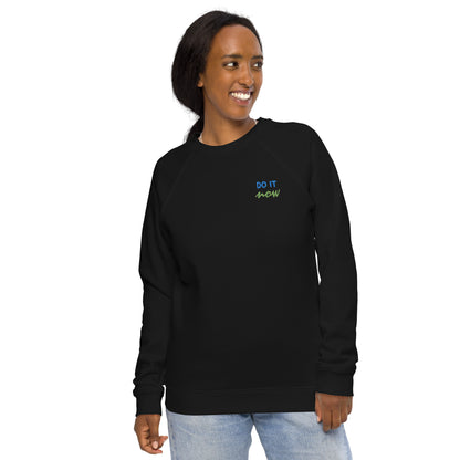 Unisex organic raglan sweatshirt(Embroidery)