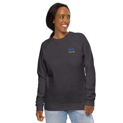 Unisex organic raglan sweatshirt(Embroidery)