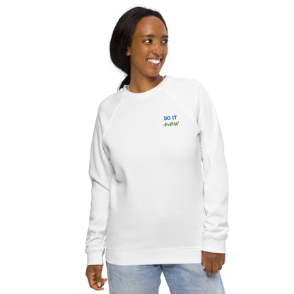 Unisex organic raglan sweatshirt(Embroidery)