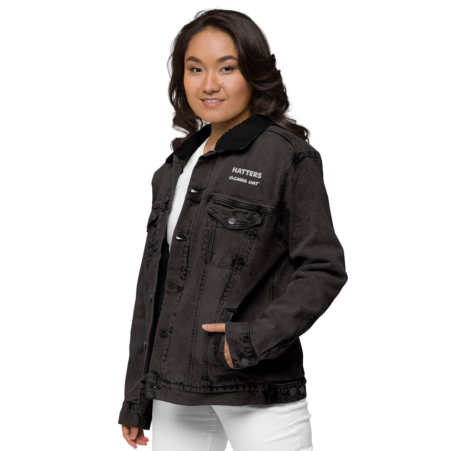 Unisex denim sherpa jacket