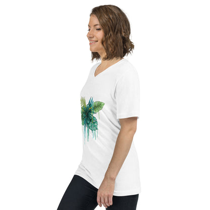 Unisex Short Sleeve V-Neck T-Shirt