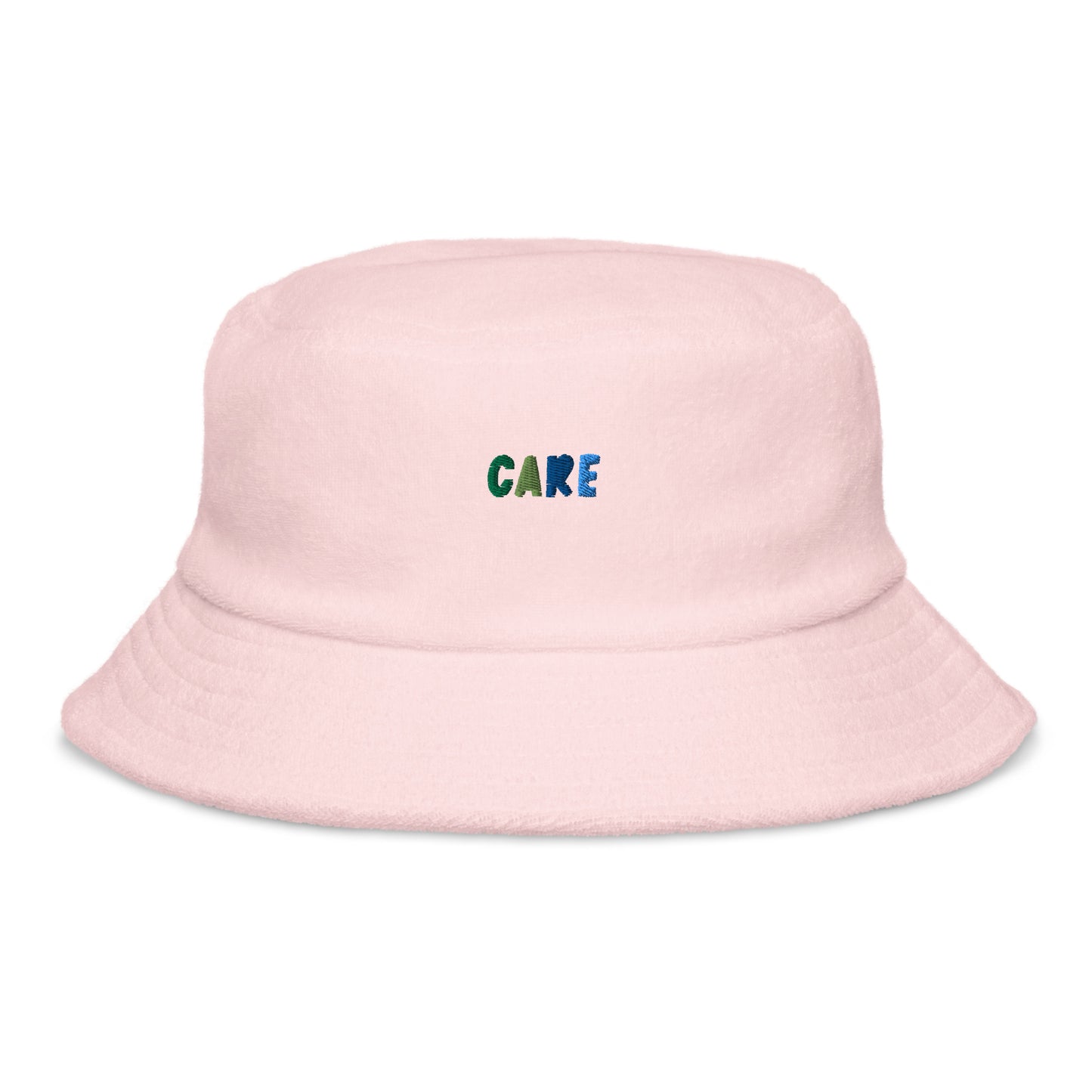 Unstructured terry cloth bucket hat