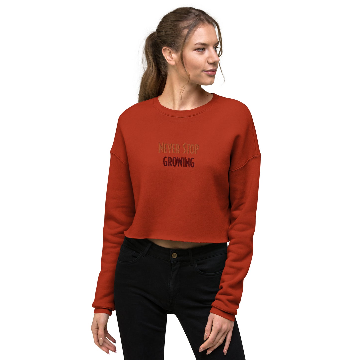 Women's Crop Sweatshirt (Embroidery)